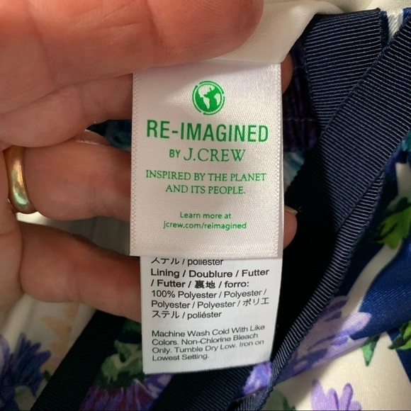 J.CREW Size 4 Pull-on pant in vintage floral stripe Style AW753 - Picture 7 of 11